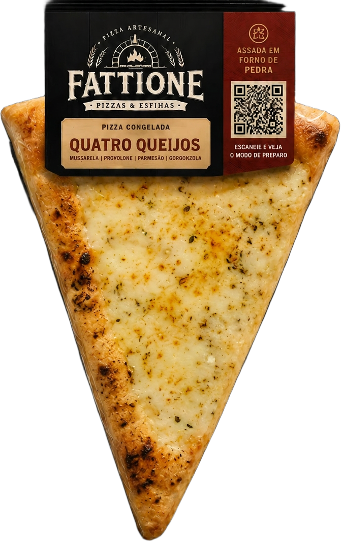 Fatia individual Fattione sabor Quatro Queijos