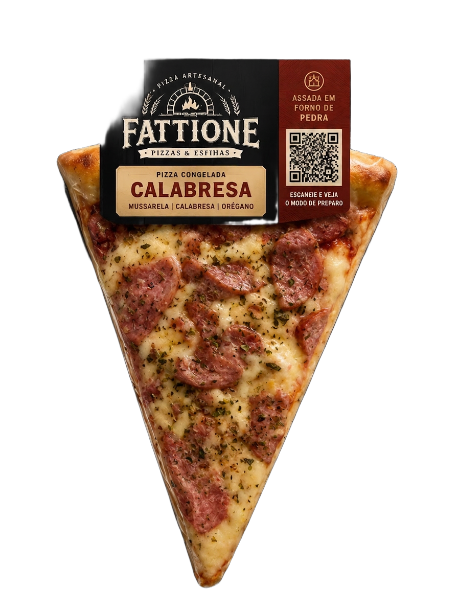 Fatia individual Fattione sabor Calabresa
